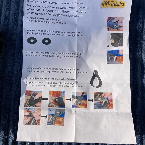 Girls Pink Butterfly Guitar Strap - Picture 5 of 5